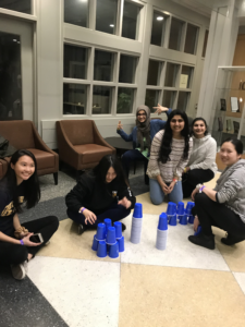 Cup stacking