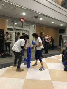 Cup stacking