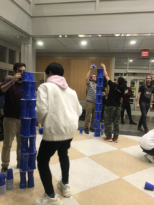 Cup stacking