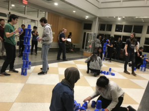 Cup stacking