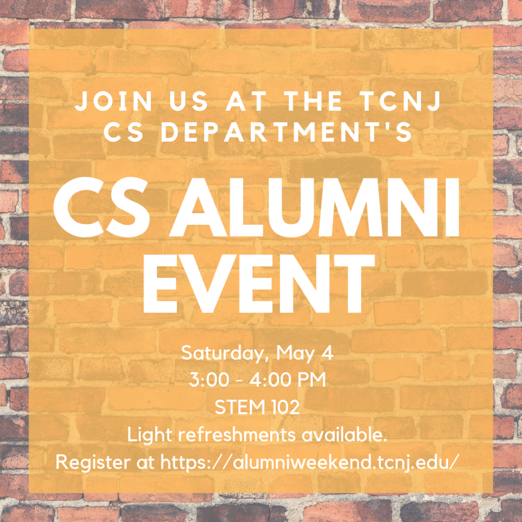 Calling All TCNJ Computer Science Alumni!